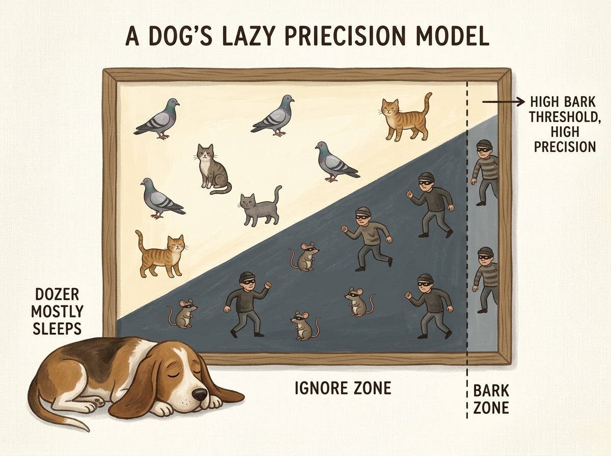 Dozer Mostly Sleeps: High Threshold, High Precision