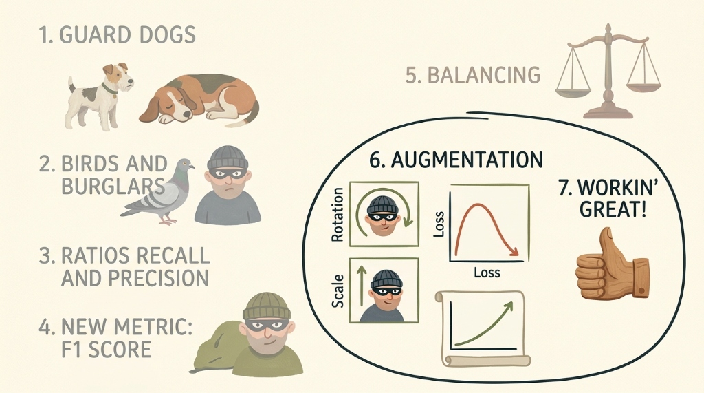 Highlighting Step 6 and 7: Data Augmentation and Success
