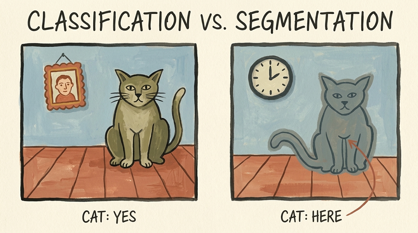 Classification versus Semantic Segmentation