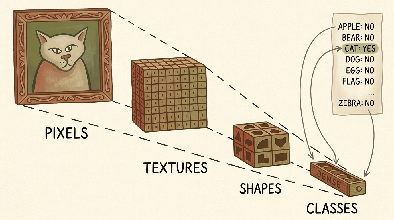 Spatial Bottleneck in Classification