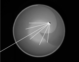 Interreflections in concave bowl geometry