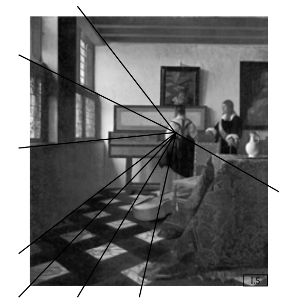 Vanishing Point in Art - Vermeer