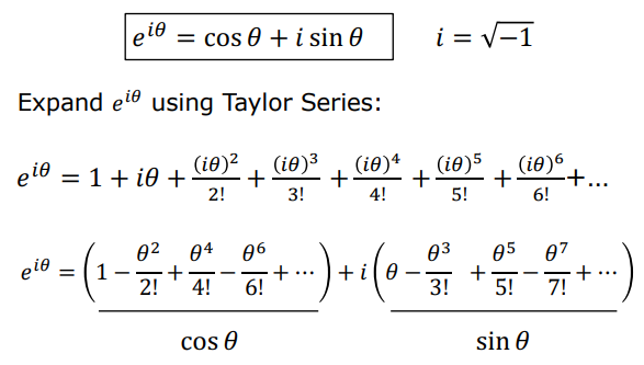Proof of Euler's Formula via Taylor Series