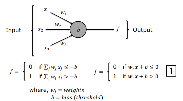 Perceptron Mathematical Model
