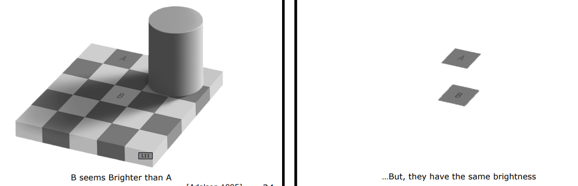 Adelson Checker Shadow Illusion
