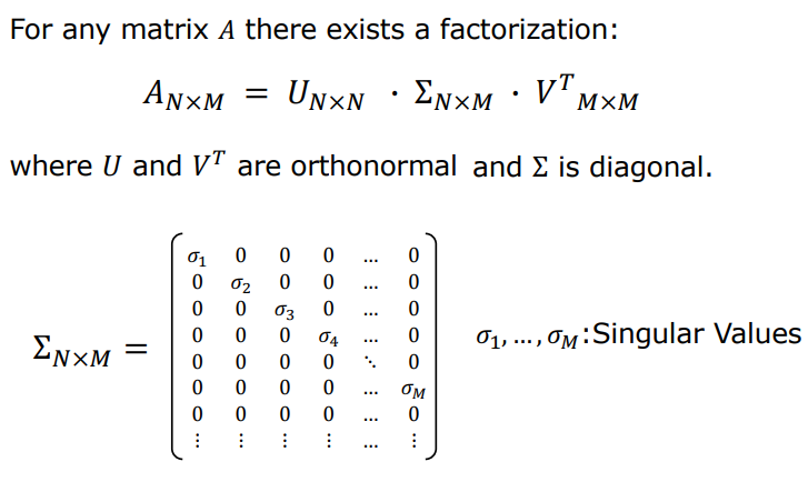 Singular Value Decomposition (SVD) Factorization